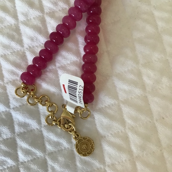 CAPUCINE DE WULF BERRY SINGLE STRAND NECKLACE PINK NWT - Picture 7 of 16